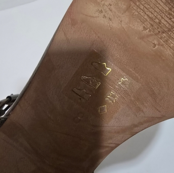 Madewell Simple Mid-Heel Sandals in Embossed Leather Strappy Summer - Picture 13 of 13